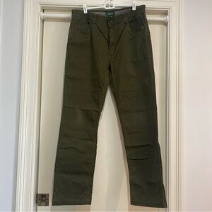 Men’s Orvis Olive Green Straight-Leg Pant